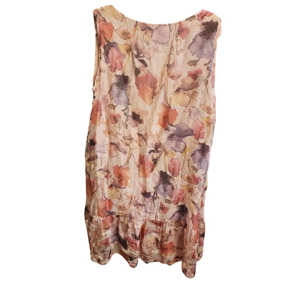 Pink and Purple Ruffled Tiered Sundress made in Italy 🇮🇹 - Picture 2 of 8